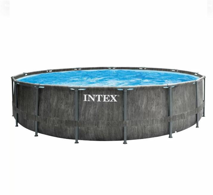 Басейн каркасний Intex 126744 549x122 см Темно-сірий (DM-26744)