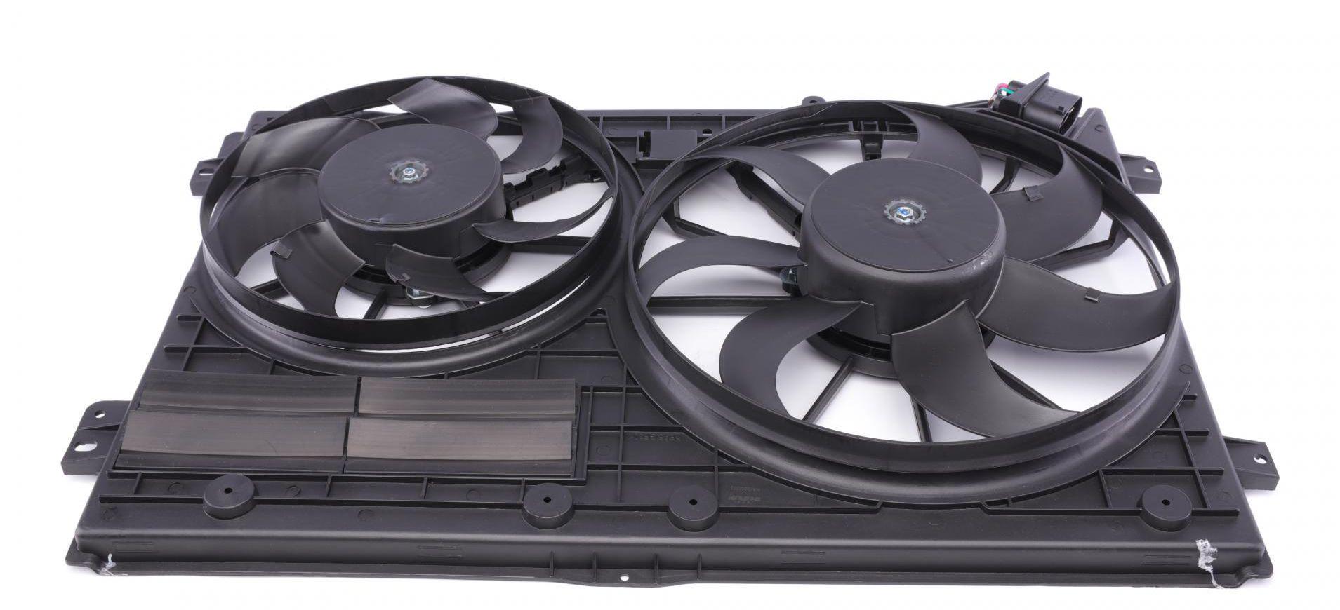 Вентилятор радиатора VW Caddy 1,9/2,0TDI 295 мм с диффузором (47387)