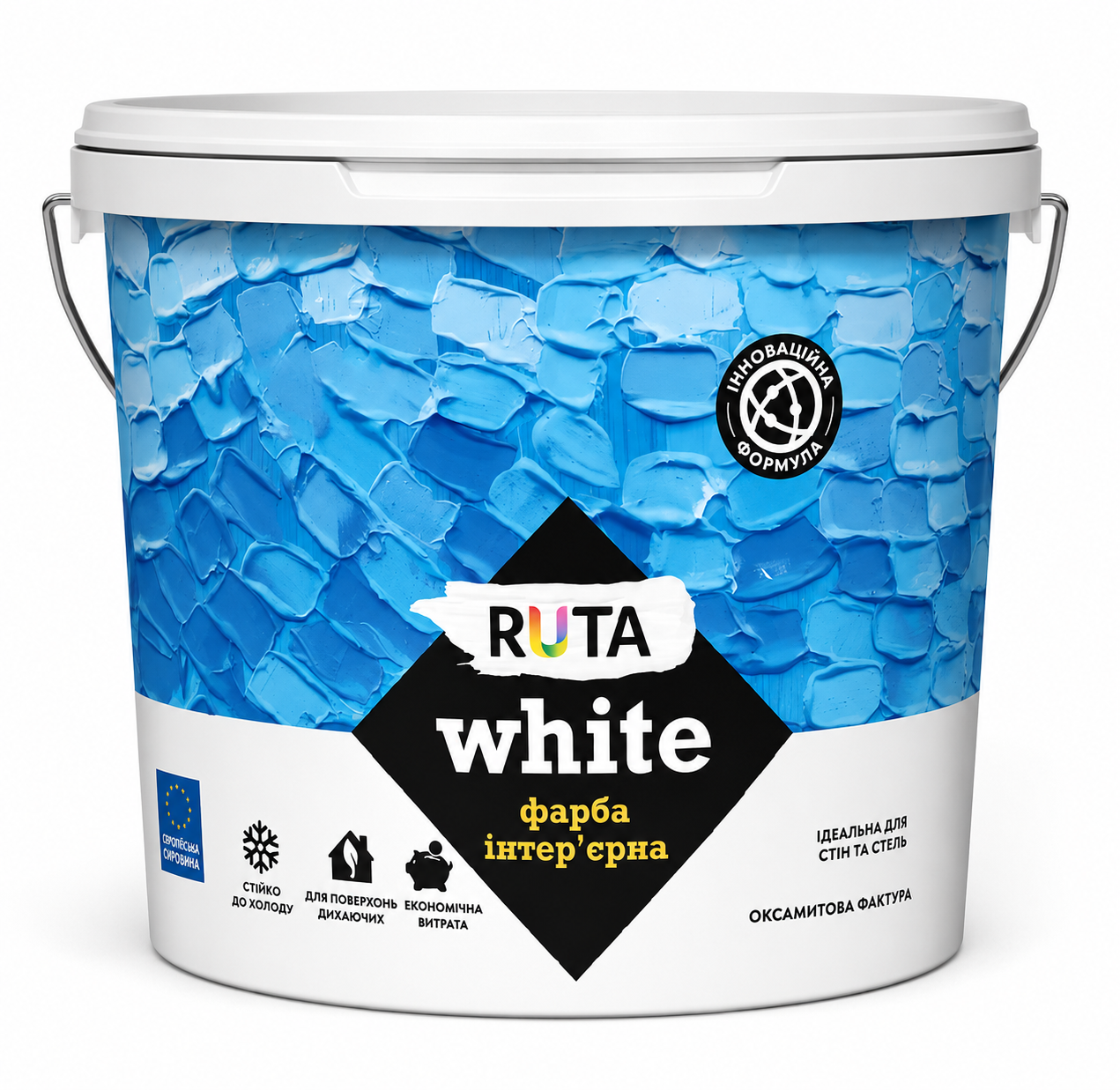 Краска интерьерная для стен и потолков RUTA 7 кг White (3150871349)