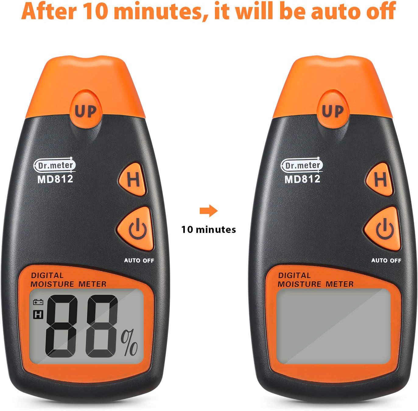 Вологомір цифровий Dr.Meter MD-812 для деревини з кроною 9В та чохлом - фото 4 Вологомір цифровий Dr.Meter MD-812 для деревини з кроною 9В та чохлом - фото 4