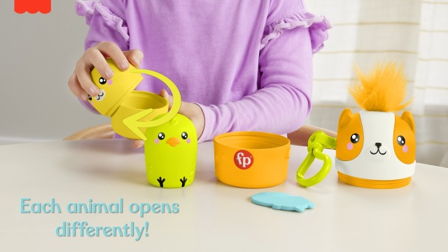 Игрушка для малышей Fisher-Price FP Pets On-The-Go Nesting Pets Stacking Toy For Preschool Kids 4 Pieces (2598024099) - фото 8