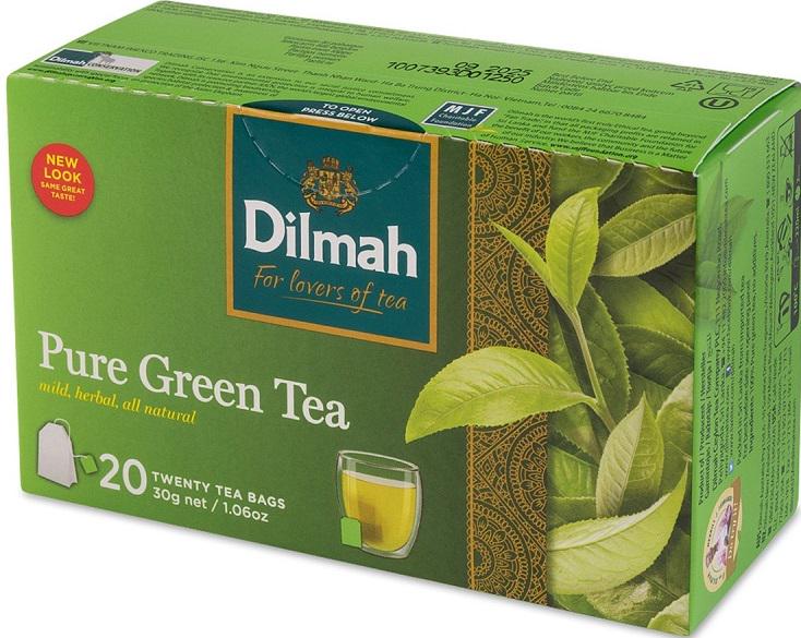 Чай зеленый Dilmah Pure Green Tea 20 пакетиков 30 г (18404)