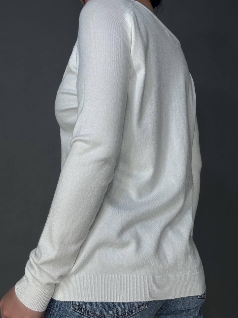 Джемпер жіночий ACCORDDREAM 9377 тонкий светр простий базовий однотонний OS Білий (1292) - фото 3 Джемпер жіночий ACCORDDREAM 9377 тонкий светр простий базовий однотонний OS Білий (1292) - фото 3