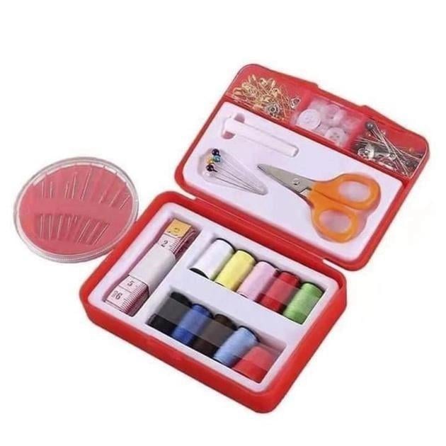 Набор для шитья Snsta Sewing Kit Tasy To Thread в пластиковом Красный (YYY-12) - фото 2