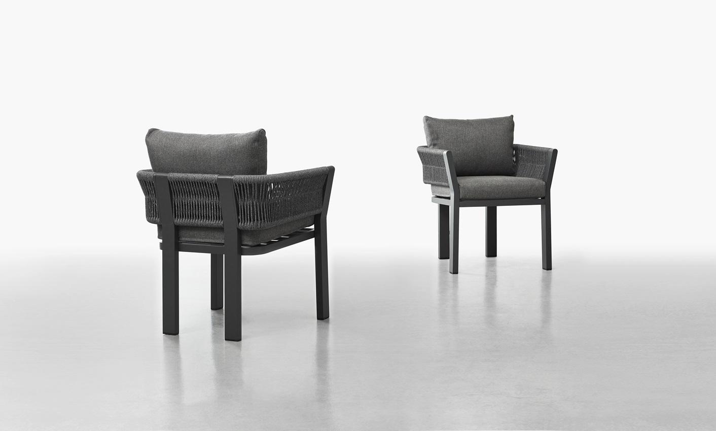 Комплекты садовой мебели обеденной Higold Borromeo 205471 Black (28957318) - фото 3 Комплекты садовой мебели обеденной Higold Borromeo 205471 Black (28957318) - фото 3