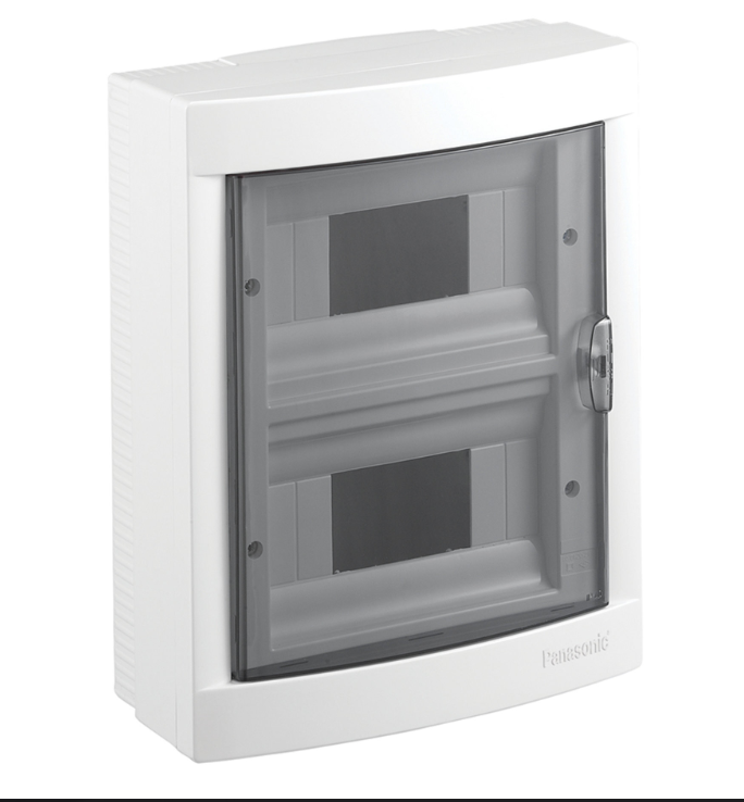 Щит распределительный накладной Panasonic наружный с прозрачной дверью на 16 модулей (BQDT21611)