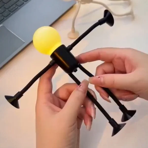 Нічник світлодіодний на батарейках у формі гнучкого чоловічка (C01328) - фото 3