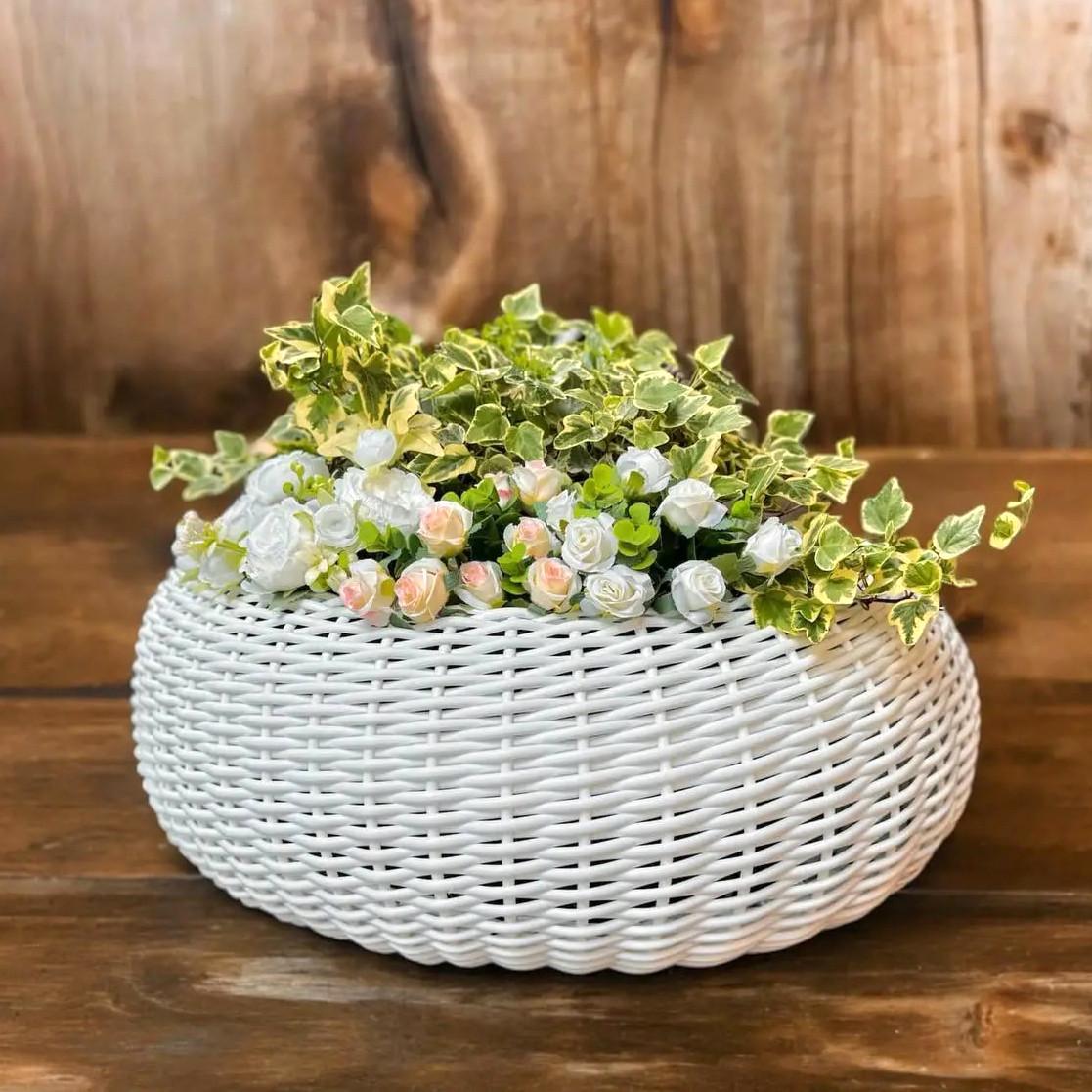 Клумба из ротанга плетеная 60 см (27709769) Клумба из ротанга плетеная 60 см (27709769)