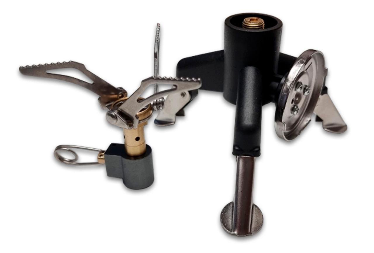 Газовий пальник туристичний MINI+ №1 та перехідник-адаптер під цанговий балон (21818470)