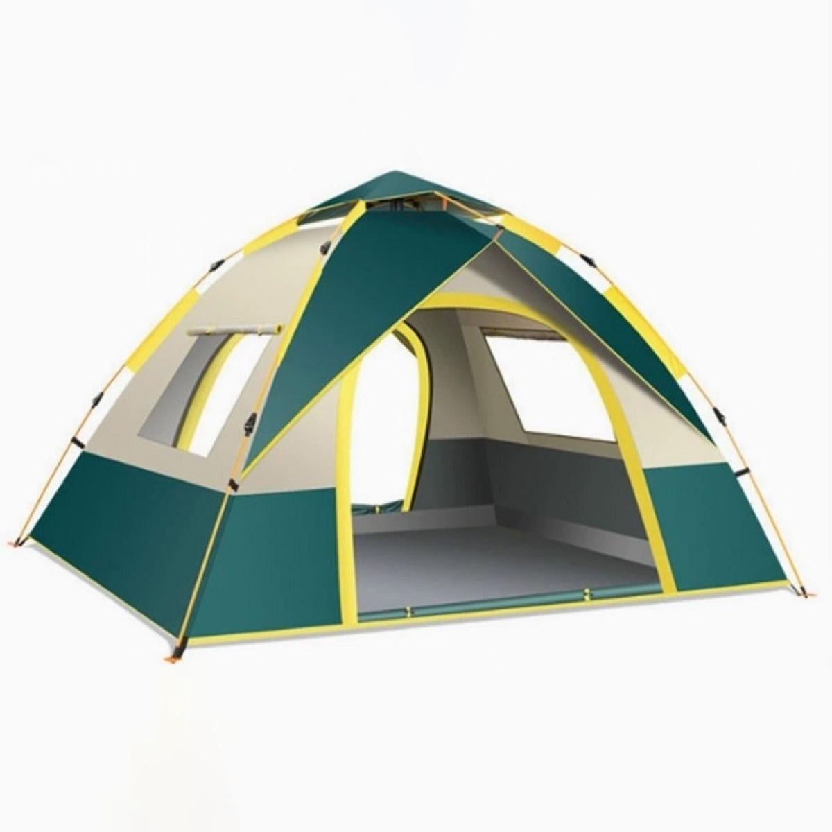 Палатка трехместная автоматическая Camping C-003HWZP с навесом 135х150х200 см (35047706) Палатка трехместная автоматическая Camping C-003HWZP с навесом 135х150х200 см (35047706)