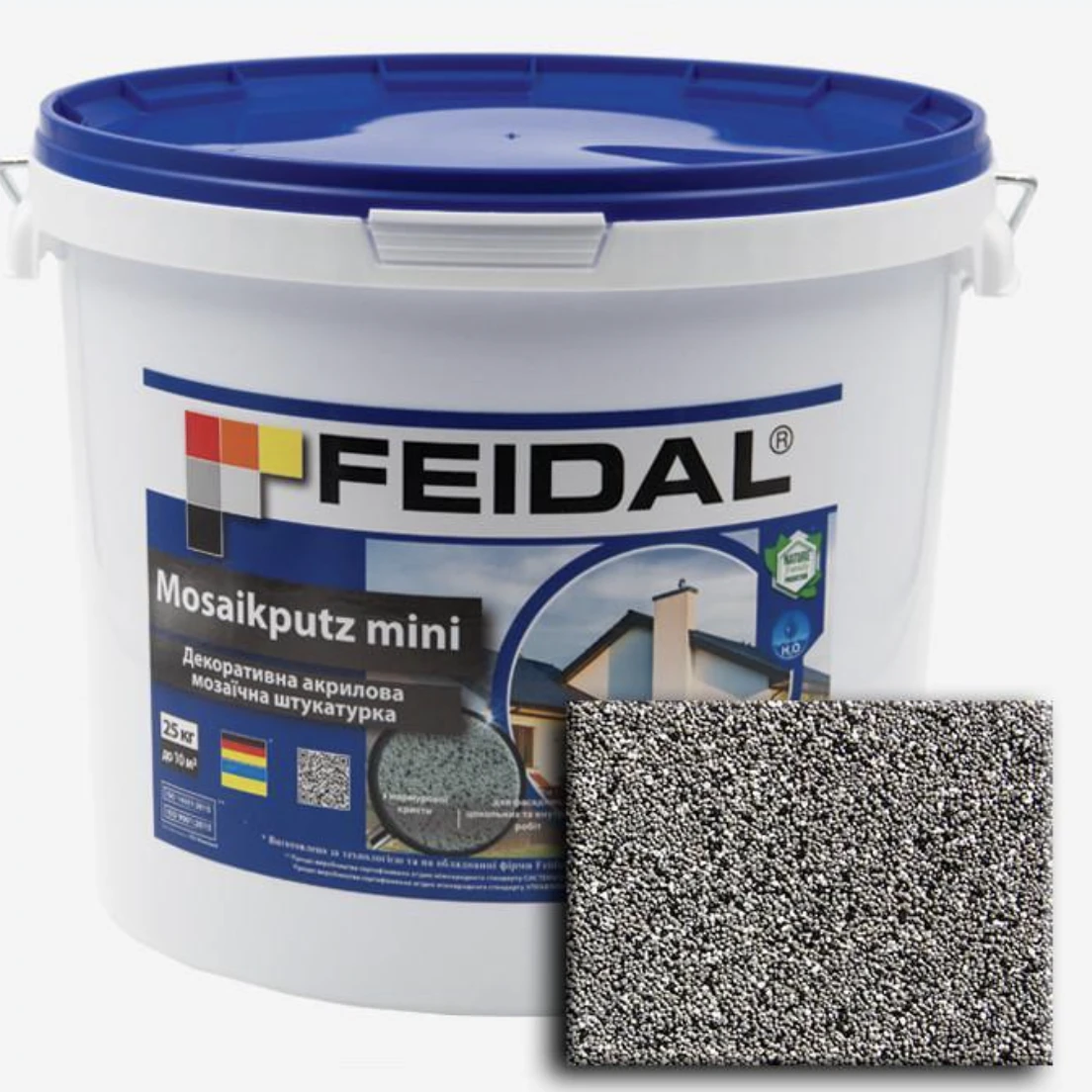 Декоративная штукатурка мозаичная акриловая Feidal Mosaikputz mini А17 15 кг (1886455529)