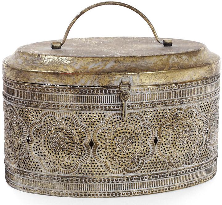 Шкатулка декоративная металлическая Cornel 25х16х16 см (BD-589-105)