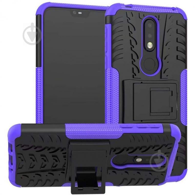 Чехол Armor Case для Nokia 7.1 Фиолетовый (hub_pAJL10584)