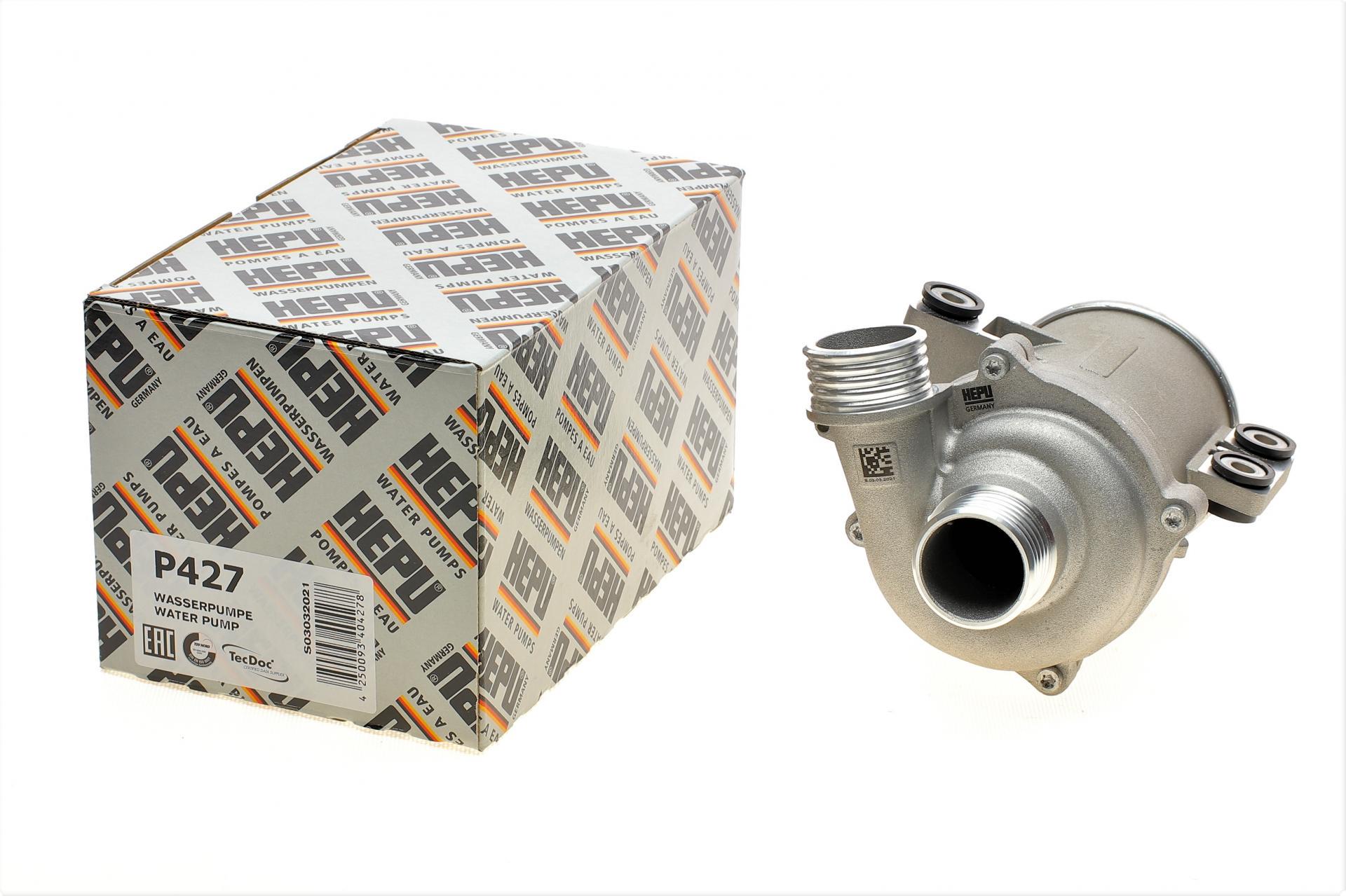 Водяная помпа Hepu BMW 3 F30/F80/5 F10/X5 F15/F85 11-18 N20 B20A электрическая (P427)