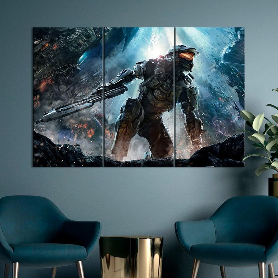 Настенний декор Главный герой игры Halo 4 156x100 см (A153-3)