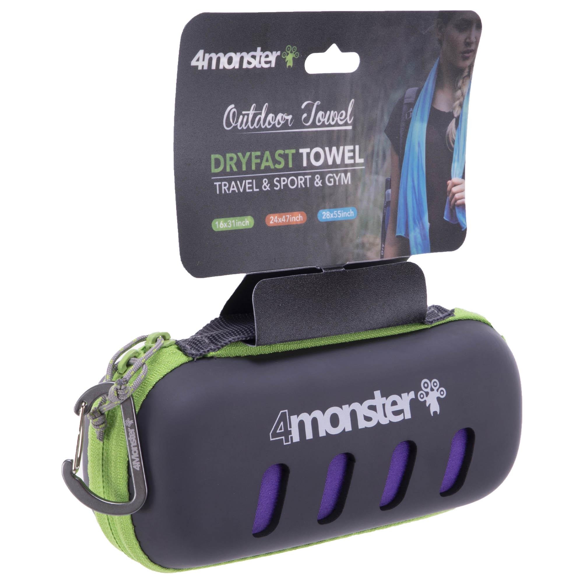 Рушник спортивний 4Monster Fryfast TOWEL Бузковий (T-EDT-120)