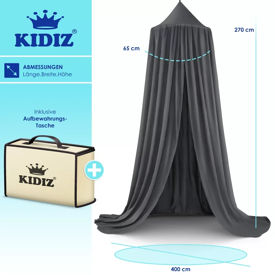 Балдахин полиэстер KIDIZ 270 см Антрацит (4255598301336-copy) - фото 6 Балдахин полиэстер KIDIZ 270 см Антрацит (4255598301336-copy) - фото 6