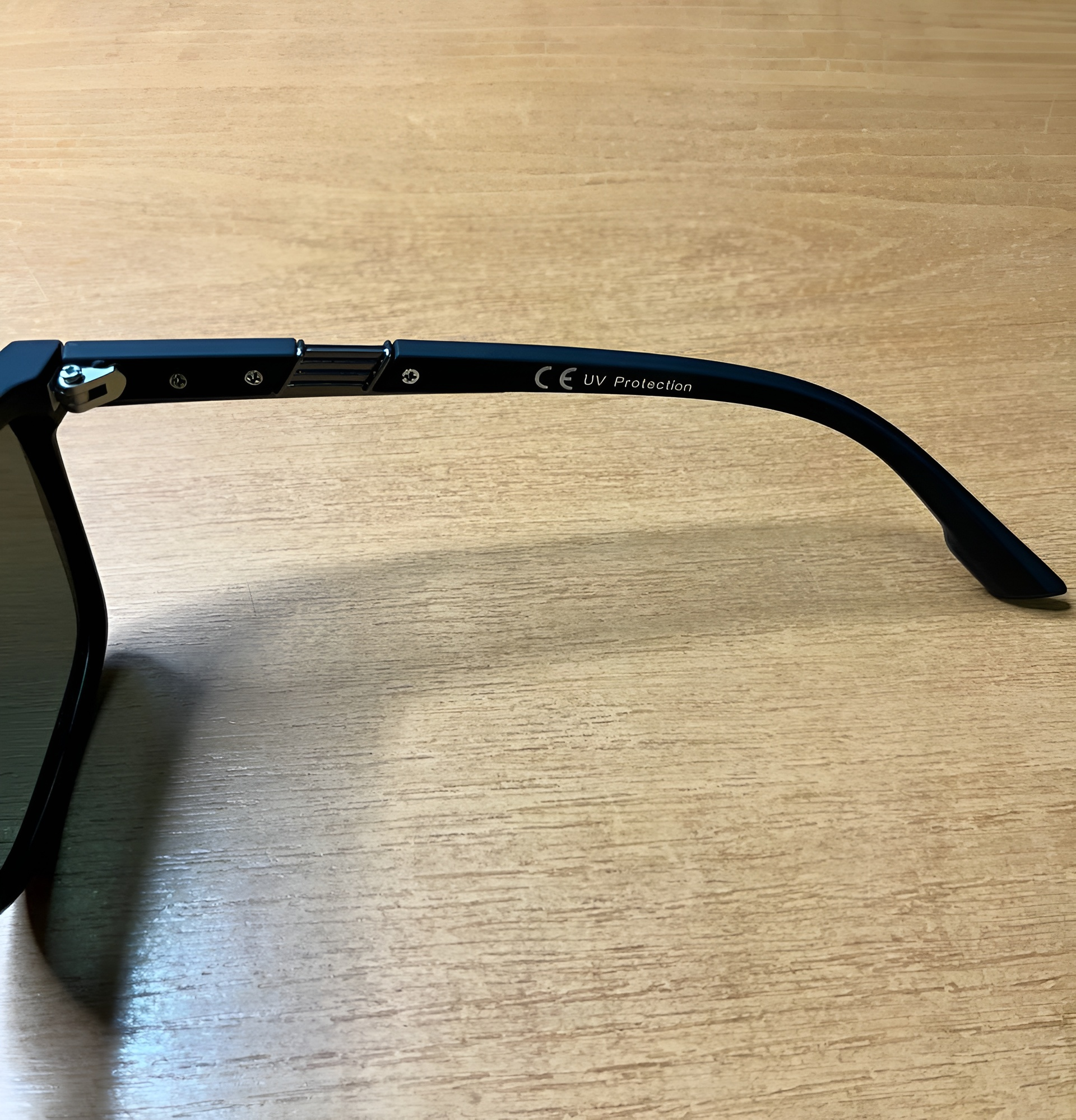 Сонцезахисні окуляри чоловічі Polaroid UV400 поляризаційні квадратні Чорний/G15 Зелений (ccdb0164) - фото 9