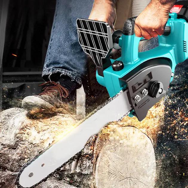 Пилка по дереву акумуляторна ланцюгова 2 акумулятори в комплекті (09024) - фото 5
