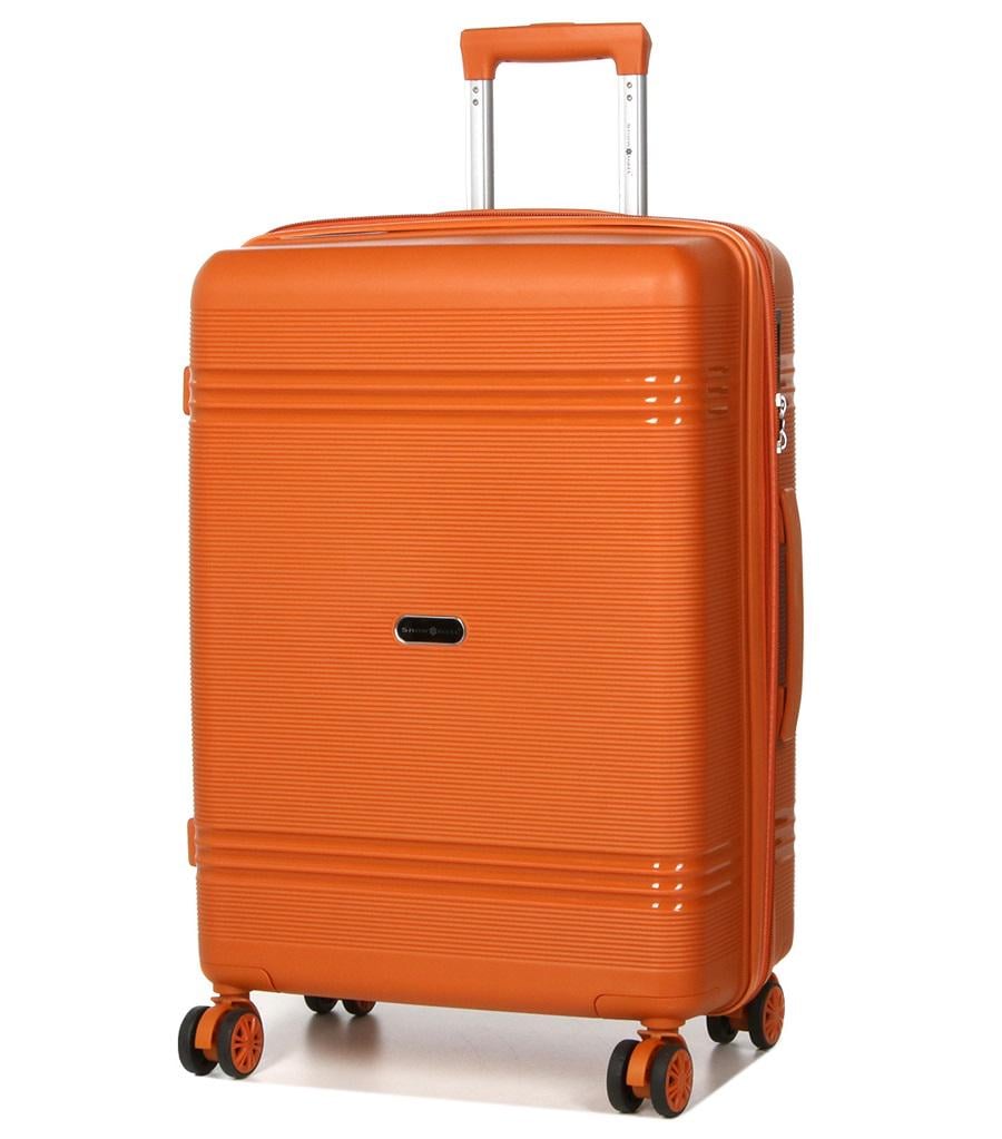 Чемодан Snowball 21204 средний полипропилен 67x47x27 см 66/13л Оранжевый