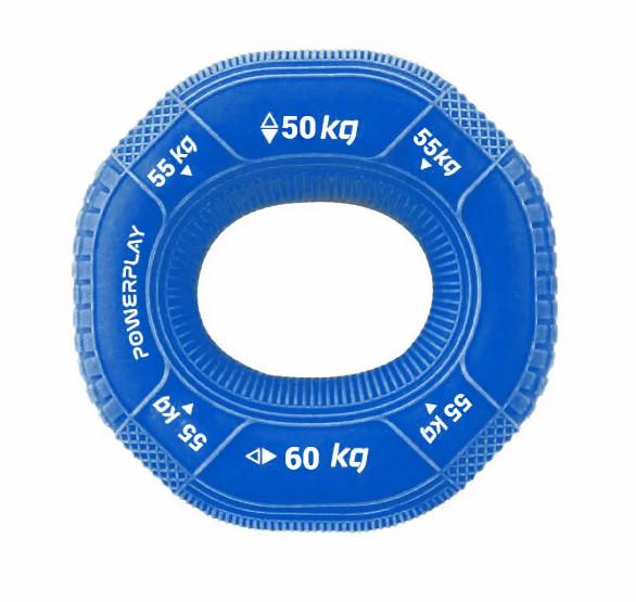 Эспандер кистевой силиконовый PowerPlay PP-4331 Hand Grip Hard 50-55-60 кг Темно-синий (PP_4331_Navy_(50-55-60))
