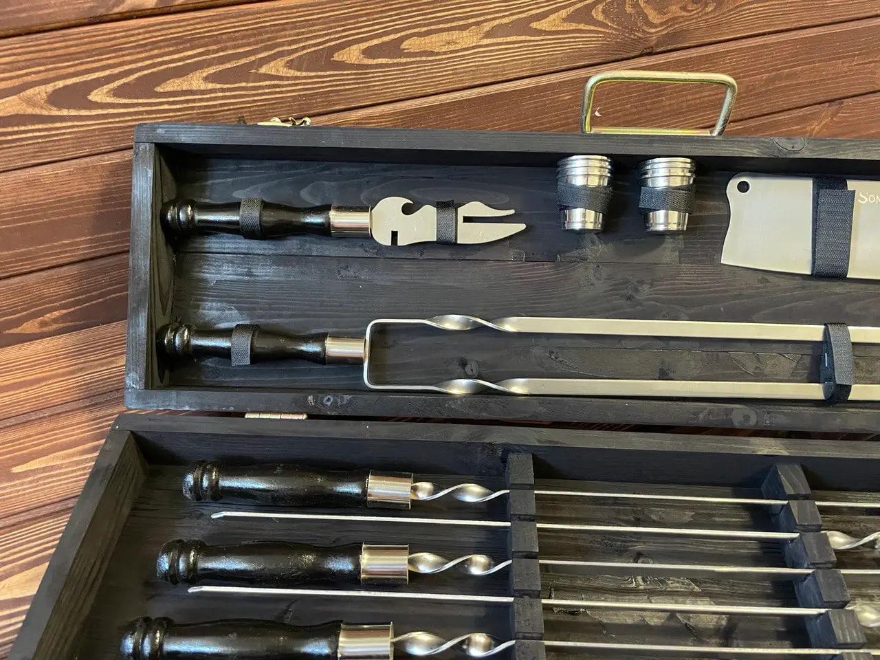 Набір шампурів Озерний у кейсі (10642751) - фото 5 Набір шампурів Озерний у кейсі (10642751) - фото 5