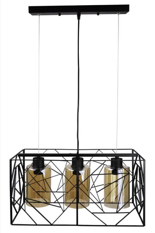 ᐉ Люстра потолочная подвесная в стиле LOFT 12120/3 Черный (NA005091)