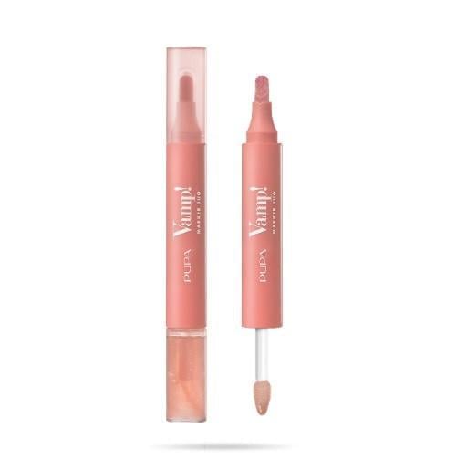 Тінт для губ двосторонній Pupa Vamp Marker Duo Lip Marker&Oil-gloss 002 frozen rose 1,4Lip marker/oil-gloss 2,6 мл