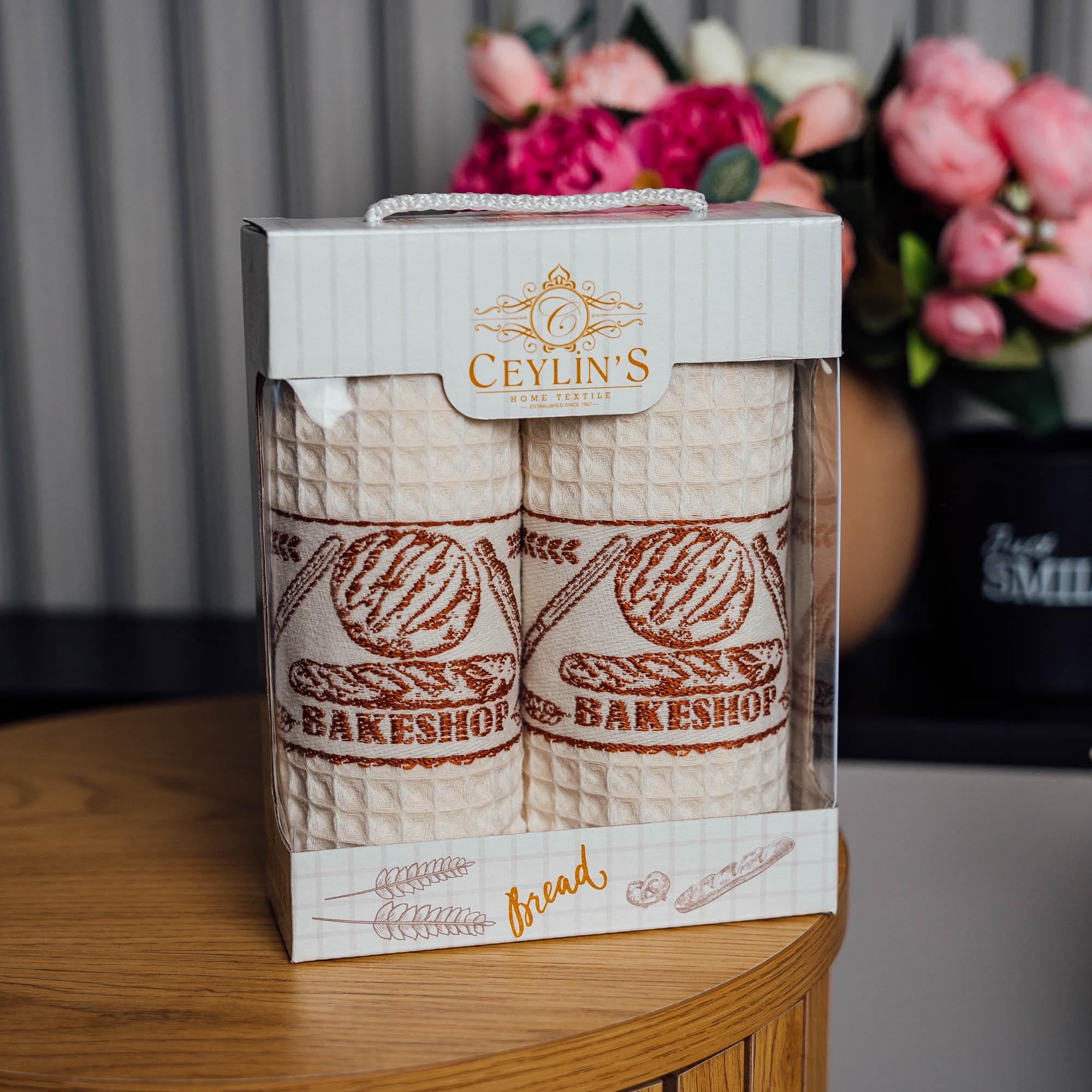 Набор кухонных полотенец вафелька Bakery турецкий 30x50 см 2 шт. (86819)