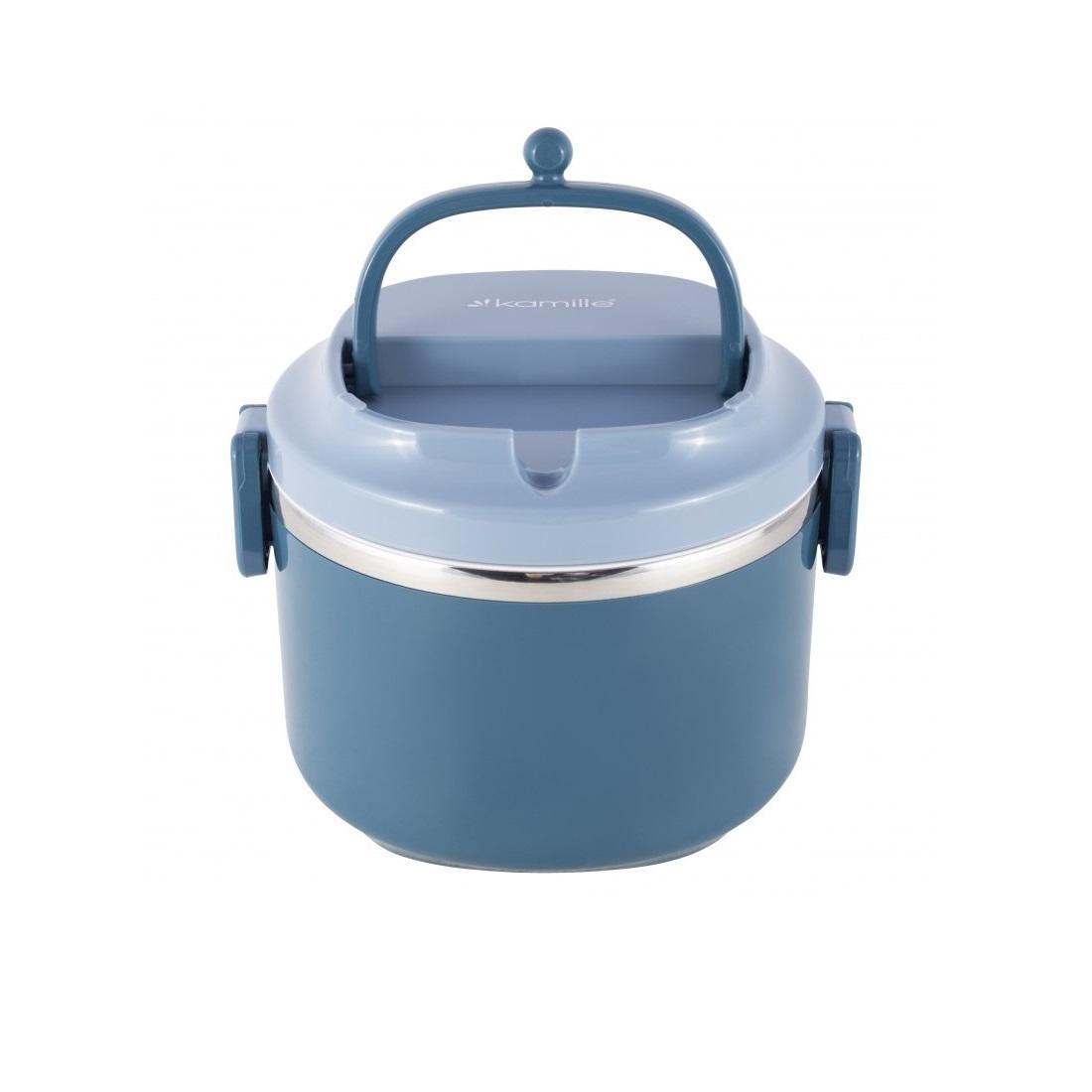 Ланч-бокс Kamille KM-2135-BL 1 л Блакитний (13729585)