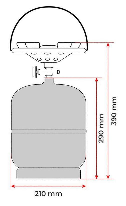 Газовий обігрівач ORGAZ SB600 1,3 кВт/Балон InterTool 8 л/пальник (29515916) - фото 2 Газовий обігрівач ORGAZ SB600 1,3 кВт/Балон InterTool 8 л/пальник (29515916) - фото 2