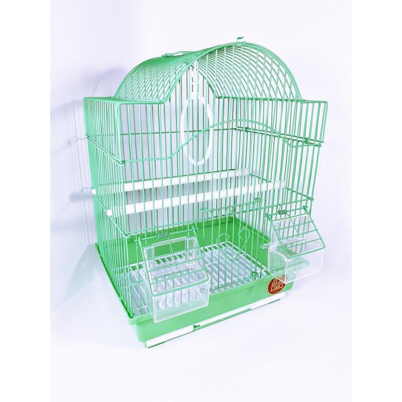 Клітка для птахів А113 30х23х39 см Зелений (a113) - фото 1