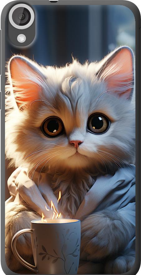 Чехол на HTC Desire 820 White cat (5646u-133-42517) Чехол на HTC Desire 820 White cat (5646u-133-42517)