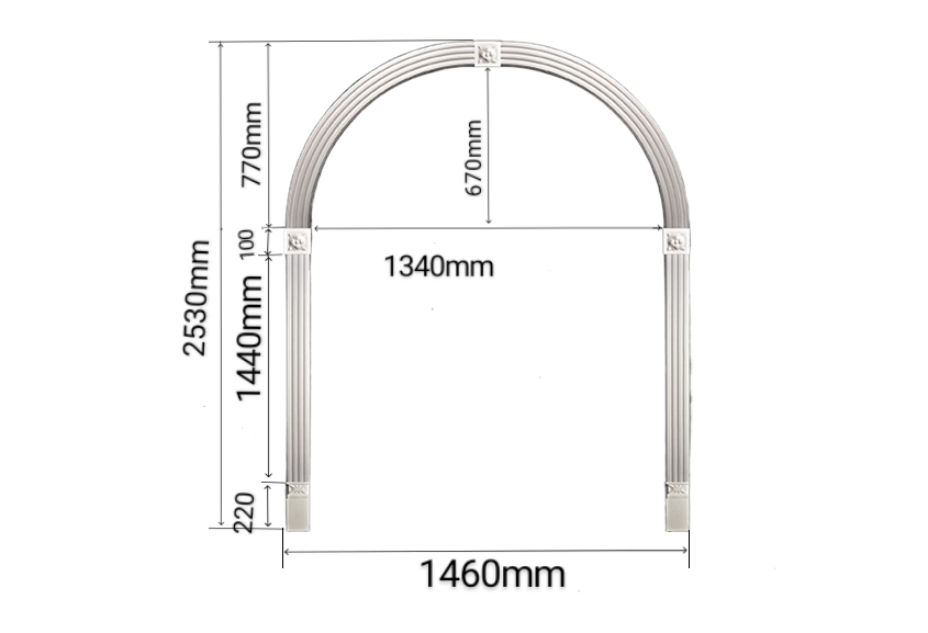 Арка гипсовая односторонняя (23589024) - фото 6