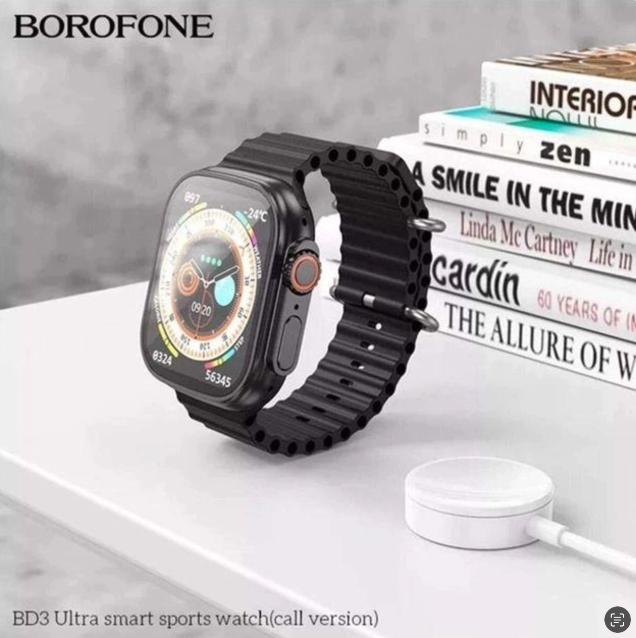 Смарт-годинник з функцією дзвінка Borofone BD3 ULTRA Smart Watch ULTRA Чорний - фото 5