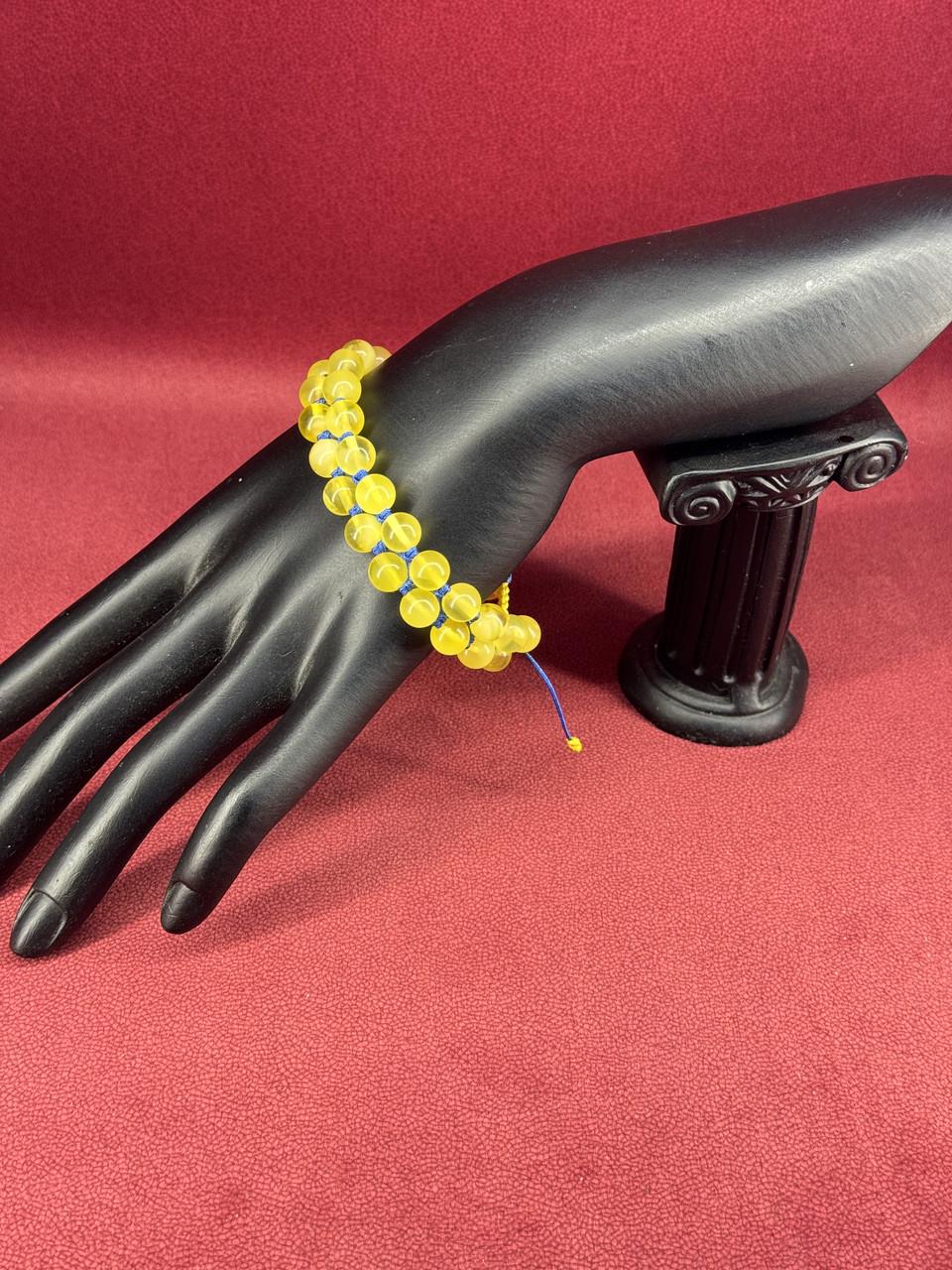 Браслет из янтаря Шамбала 19 см (т-38)