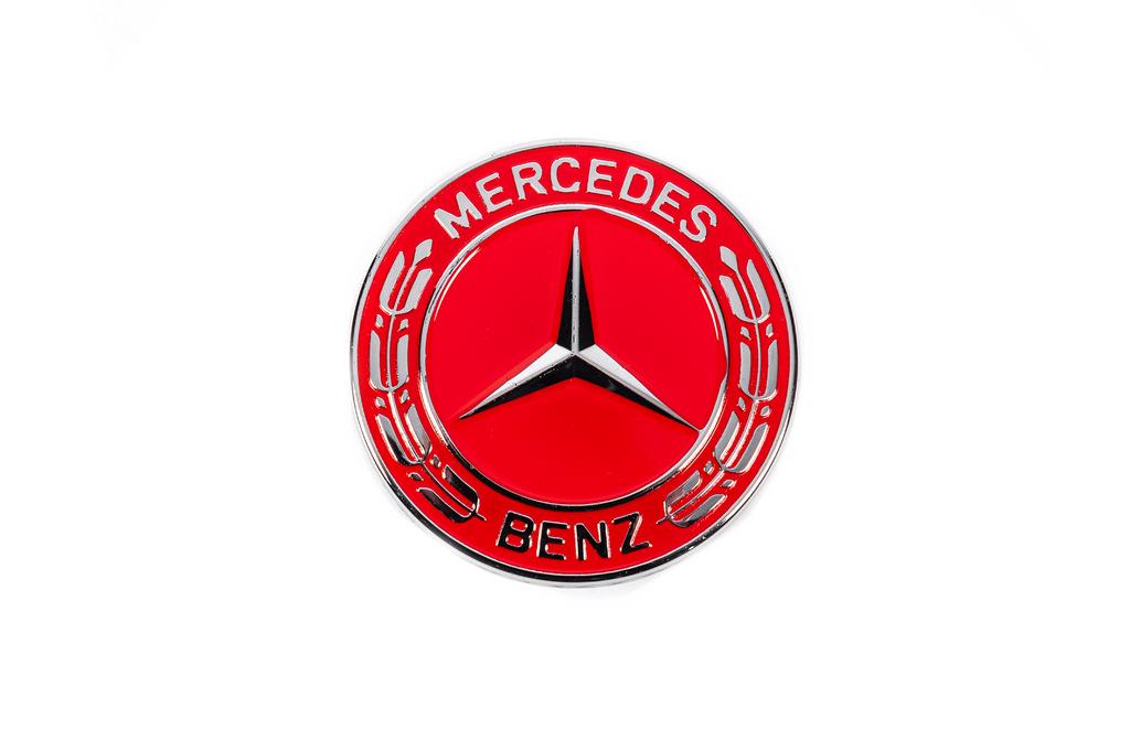 Заглушка вместо эмблемы на капот Mercedes Davs Auto для Mercedes abs-пластик Красный Заглушка вместо эмблемы на капот Mercedes Davs Auto для Mercedes abs-пластик Красный