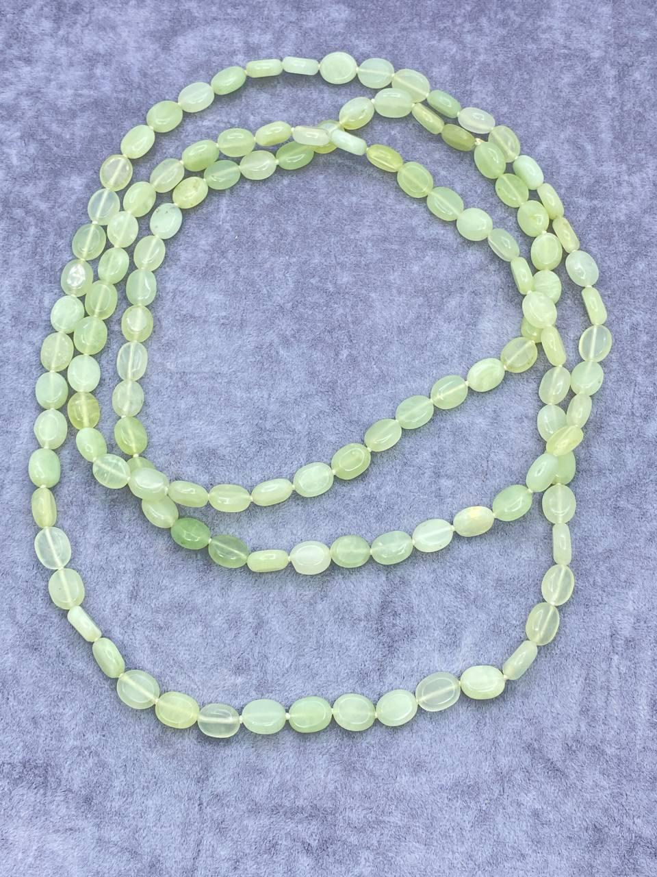 Бусы нефрит 120 см Желтый (779-1)