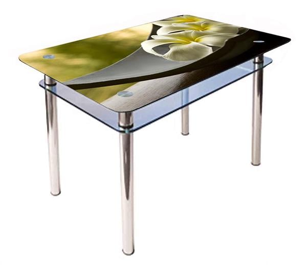 Обеденный стол Glass Antonik КС-1 1200х800х750 мм с фотопечатью №270 Зеленый (3584027001)
