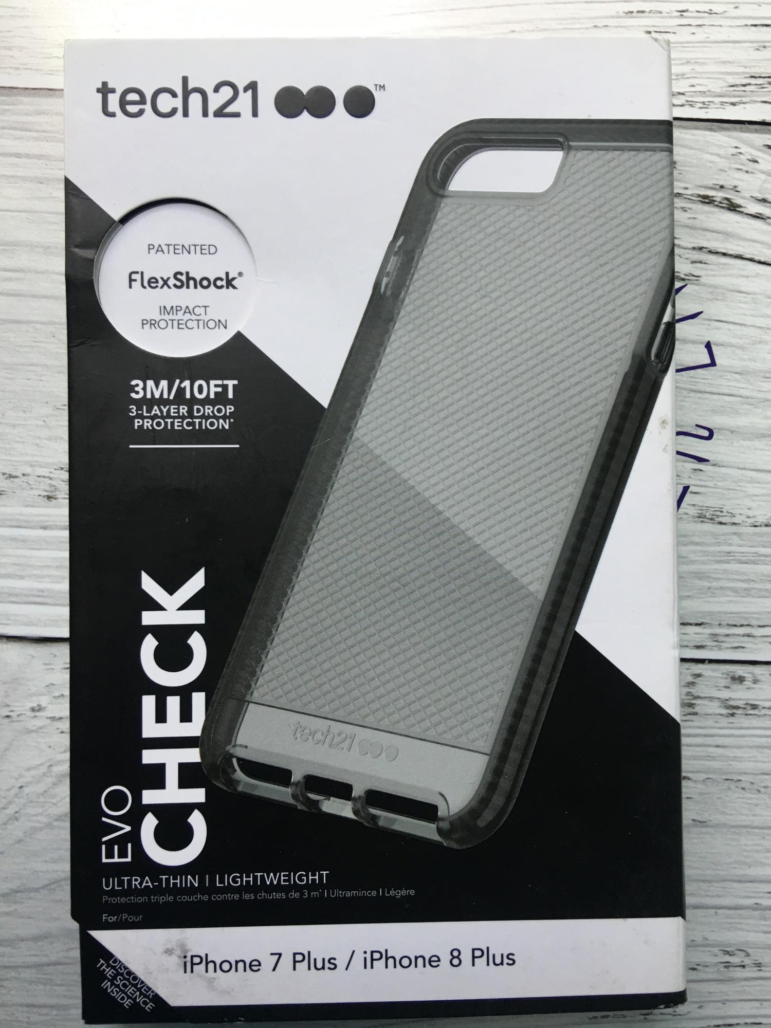 Противоударный чехол Tech21 Evo Check для Iphone 6 Plus /6S Plus /7 Plus /8 Plus Smoke Black - фото 10