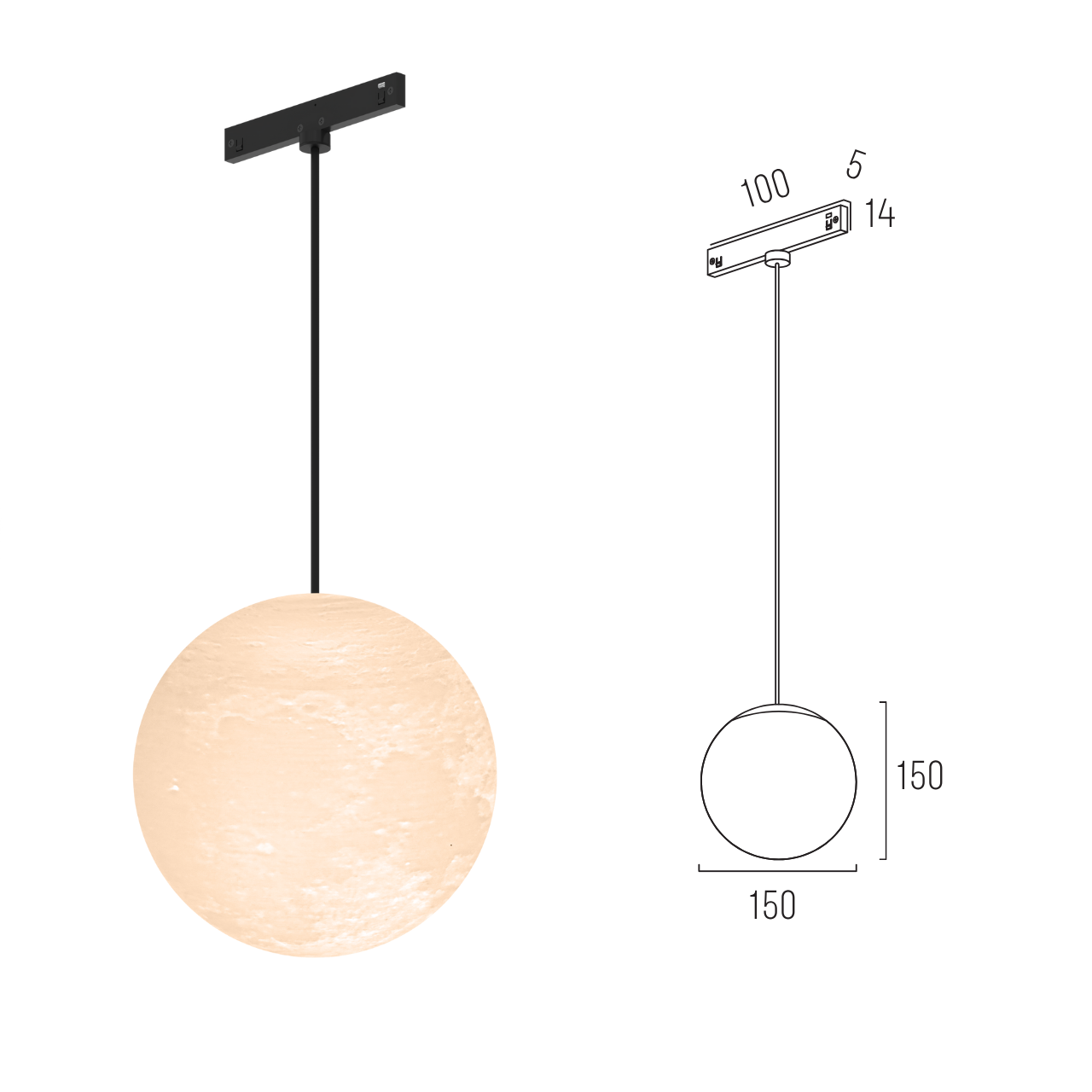 Світильник магнітний трековий MERALLI DOWN MOON 6W 3000K/6000K регульована WIFI 2,4G TUYA Білий (TRPDDM006) - фото 2 Світильник магнітний трековий MERALLI DOWN MOON 6W 3000K/6000K регульована WIFI 2,4G TUYA Білий (TRPDDM006) - фото 2