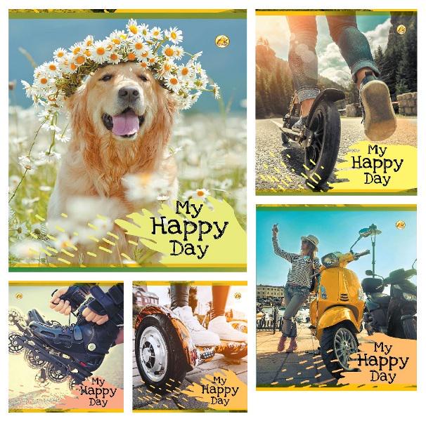 Зошити учнівські Тетрада ТЕ21509 Щасливий день 48 арк. 10 шт. в уп. (MTT-150236)