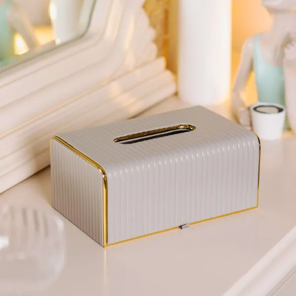 Серветниця з екошкіри 23х13,5х9 см Сірий - фото 5 Серветниця з екошкіри 23х13,5х9 см Сірий - фото 5