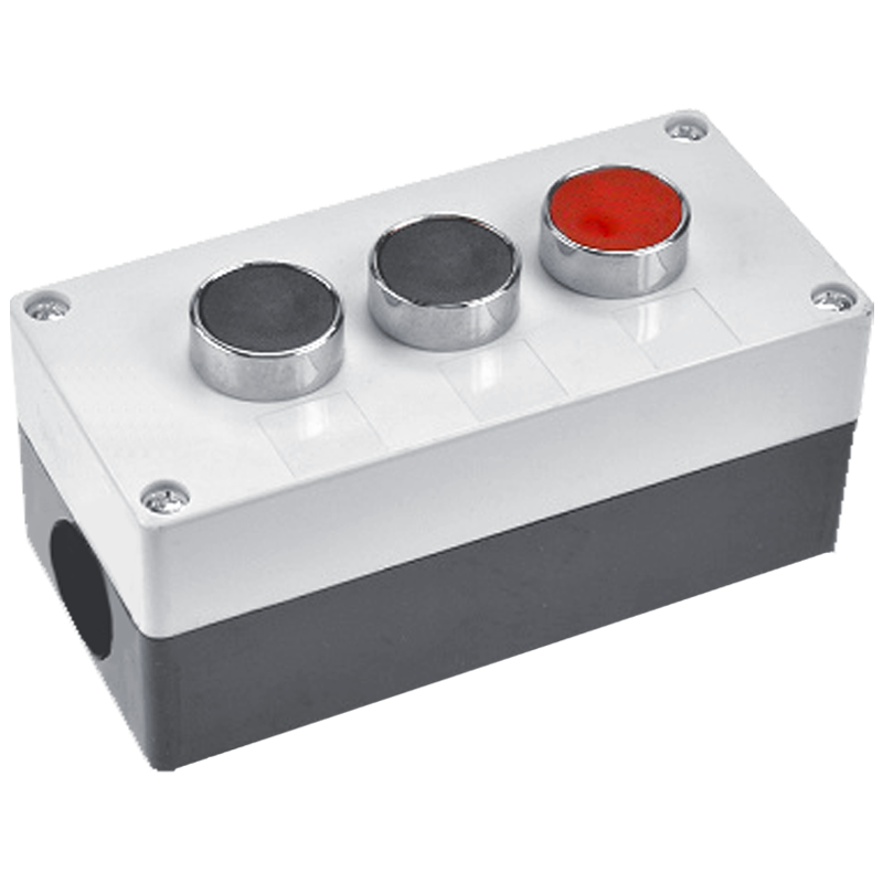 Пост трехместный CNC LAY5/3 IP54 Черный/Красный (Б00030688)