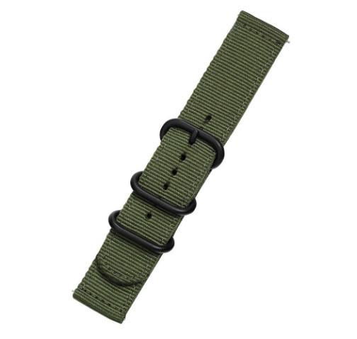 Нейлоновый ремешок Primo Traveller для часов Motorola Moto 360 2nd gen 42 мм Army Green (756471974) - фото 4