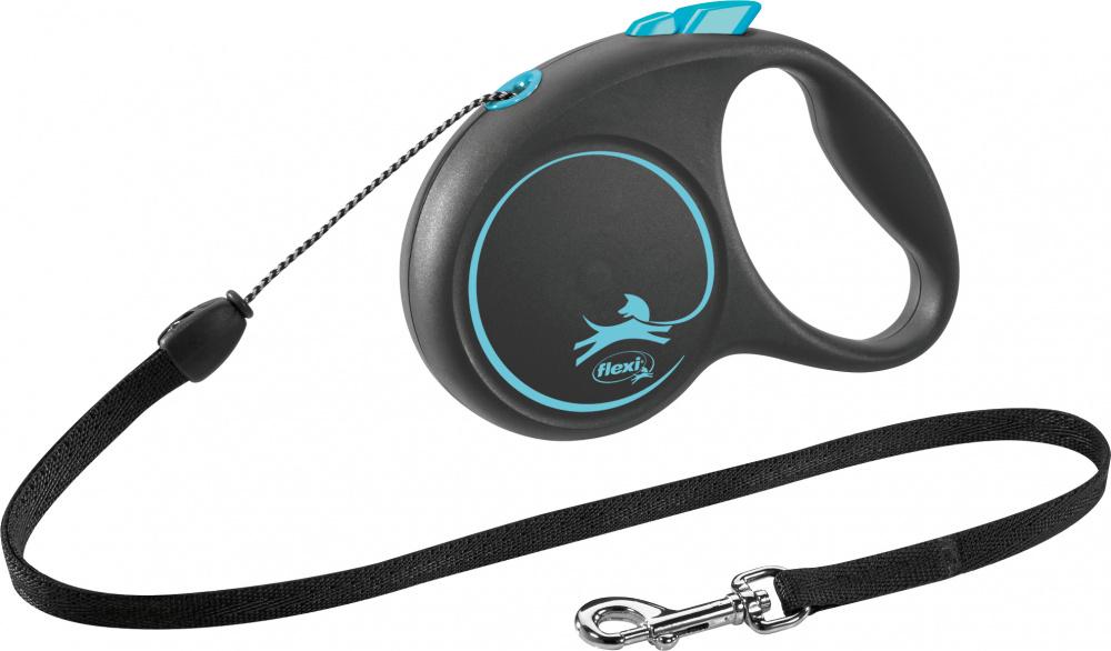 Поводок-рулетка flexi BLACK DESIGN S Синий (TX-12252)