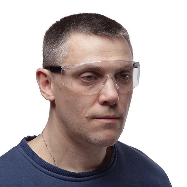 Очки защитные прозрачные регулируемые заушины Черный - фото 5 Очки защитные прозрачные регулируемые заушины Черный - фото 5