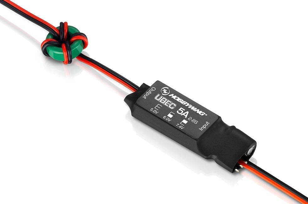 Регулятор питания Hobbywing UBEC 5A 2-8S понижающий 5,5-26V TO 5V 6V 7,4V (00-00028529)