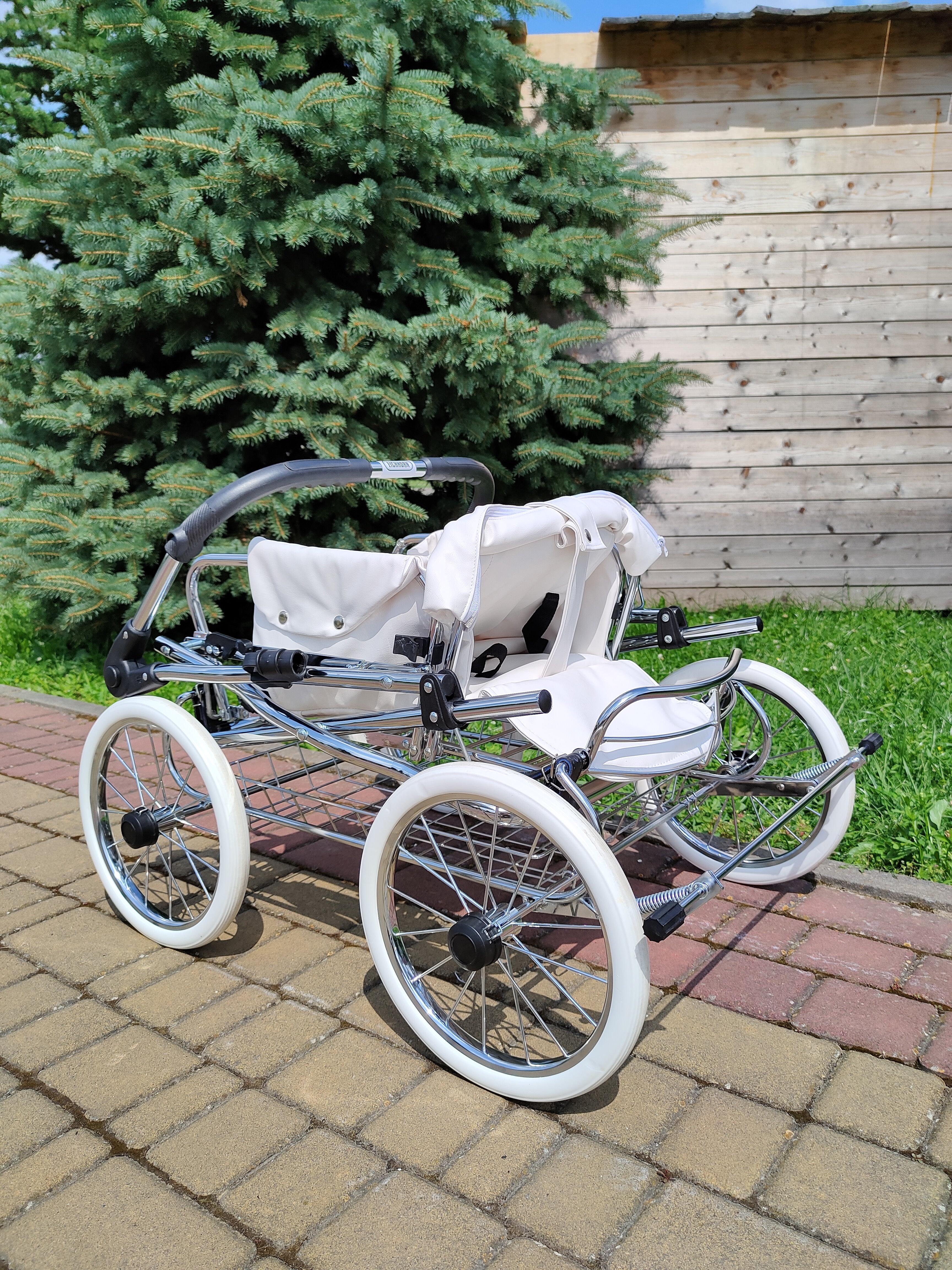 Коляска-трансформер детская Eichhorn Combination Stroller Белый/Серебристо-серый (000005600) - фото 4