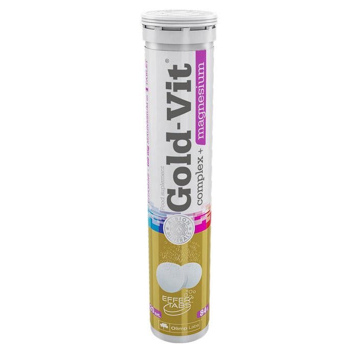 Мультивитамины в шипучих таблетках с магнием OLIMP Gold-Vit Complex + Magnesium 20 табл. Апельсин